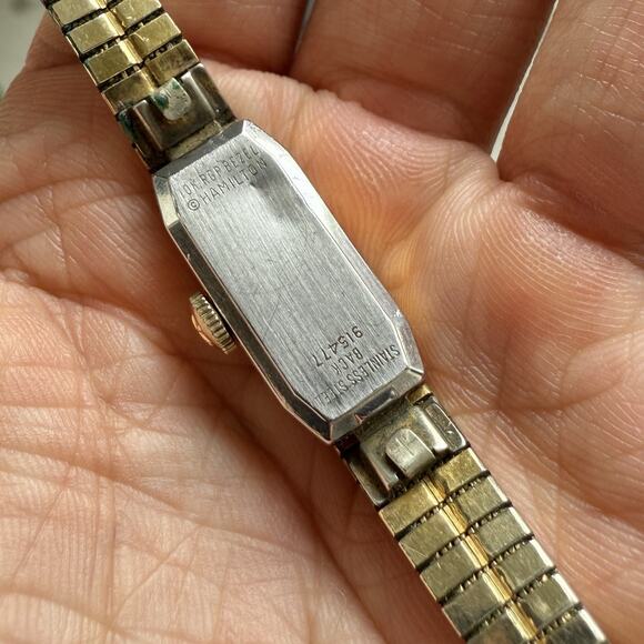 Vintage 60’s Hamilton Women’s 10k Rolled Gold Plated Dainty Manual Watch Ladies - Picture 4 of 7